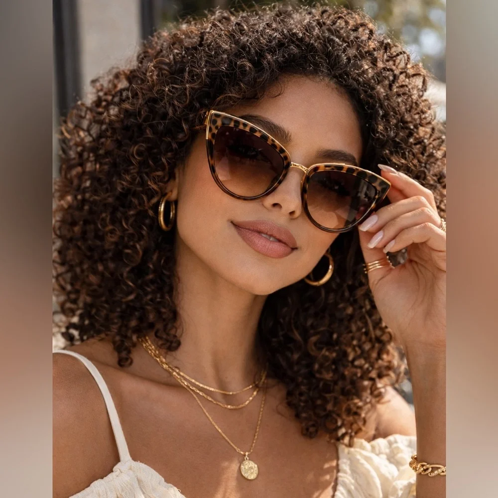 ☀️☀️Stylish Leopard Print UV Protection Sunglasses - Picture 1 of 10